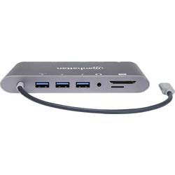 Manhattan USB-C® dokovací stanice neu Vhodné pro značky (dokovací stanice pro notebook): univerzální vč. funkce nabíjení