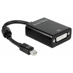 Delock 65098 Mini-DisplayPort / DVI adaptér [1x mini DisplayPort zástrčka - 1x DVI zásuvka 24+5pólová] černá