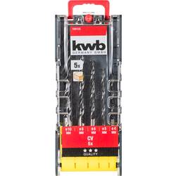 kwb 109156 HSS Sada vrták 3dílná 3 mm, 4 mm, 5 mm, 6 mm, 8 mm DIN 338 válcová stopka 3 ks