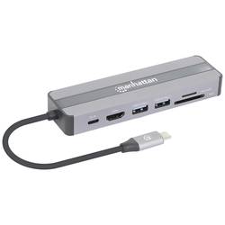 Manhattan USB-C® dokovací stanice 153928 Vhodné pro značky (dokovací stanice pro notebook): univerzální vč. funkce nabíjení, napájení USB-C®