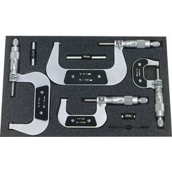 HELIOS PREISSER 0800 513 sada třmenových mikrometrů 0 - 100 mm Odečet: 0.01 mm DIN 863-1
