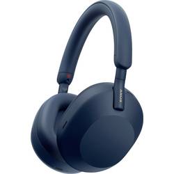 Sony WH-1000XM5 Sluchátka Over Ear Bluetooth® stereo modrá High-Resolution Audio, Redukce šumu mikrofonu, Potlačení hluku Indikátor nabití, headset,