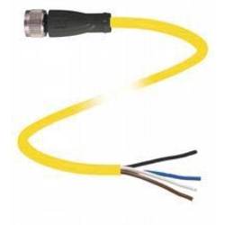 Pepperl+Fuchs V1-G-YE5M-PVC-U upravený zástrčkový konektor pro senzory - aktory, 456401, piny: 4, 5 m, 1 ks