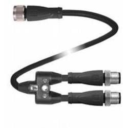 Pepperl+Fuchs V1S-G-BK0,3M-PUR-T-0,3M-V1-G-Y rozdělovač a adaptér pro senzory - aktory , 70138424, piny: 4, 4, 0.03 m, 1 ks