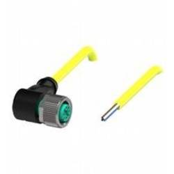 Pepperl+Fuchs V1-W-YE2M-PVC-U upravený zástrčkový konektor pro senzory - aktory, 456403, piny: 4, 2 m, 1 ks