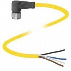 Pepperl+Fuchs V1-W-YE10M-PVC-U upravený zástrčkový konektor pro senzory - aktory, 456410, piny: 4, 10 m, 1 ks