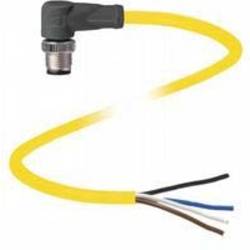 Pepperl+Fuchs V1S-W-YE2M-PVC-U upravený zástrčkový konektor pro senzory - aktory, 456422, piny: 4, 2 m, 1 ks