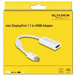 Delock 65128 Mini-DisplayPort / HDMI adaptér [1x mini DisplayPort zástrčka - 1x HDMI zásuvka] bílá 12 cm