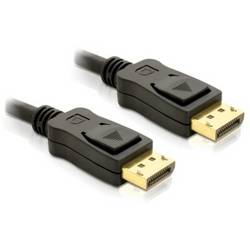 Delock DisplayPort kabel Konektor DisplayPort 2 m černá 82585 4K UHD, kroucený , pozlacené kontakty, třížilový stíněný Kabel DisplayPort