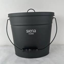 Siena HOME S17914 odpadkový koš 15 l, ocel, plast, černá, 1 ks
