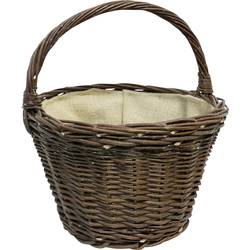 Siena Garden 01001.2/L Proutěný košík s jutou Ø 40 x 27 cm 1 ks