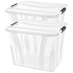 Siena HOME úložný box Anzio transparentní 55 l (š x v x h) 510 x 372 x 385 mm 2 ks