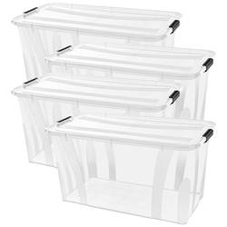 Siena HOME úložný box Anzio transparentní 32 l (š x v x h) 510 x 230 x 385 mm 4 ks