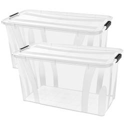 Siena HOME úložný box Anzio transparentní 32 l (š x v x h) 510 x 230 x 385 mm 2 ks