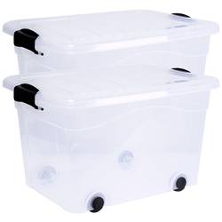 Siena HOME úložný box Anzio transparentní 40 l (š x v x h) 530 x 320 x 400 mm 2 ks