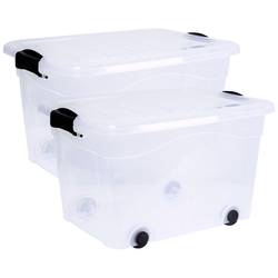Siena HOME úložný box Anzio transparentní 60 l (š x v x h) 610 x 360 x 450 mm 2 ks