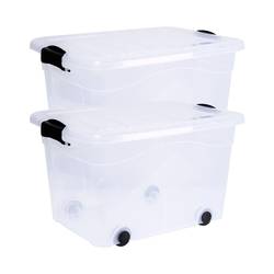 Siena HOME úložný box Anzio transparentní 20 l (š x v x h) 450 x 250 x 335 mm 2 ks