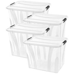 Siena HOME úložný box Anzio transparentní 55 l (š x v x h) 510 x 372 x 385 mm 4 ks
