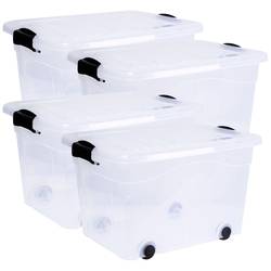 Siena HOME úložný box Anzio transparentní 20 l (š x v x h) 450 x 250 x 335 mm 4 ks