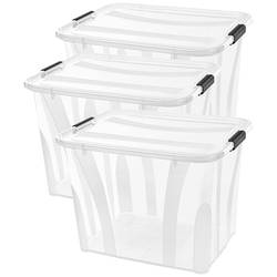 Siena HOME úložný box Anzio transparentní 55 l (š x v x h) 510 x 372 x 385 mm 3 ks