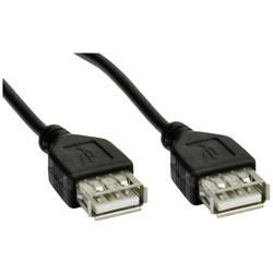 Akyga USB kabel USB-A zásuvka, USB-A zásuvka 1.80 m černá AK-USB-06