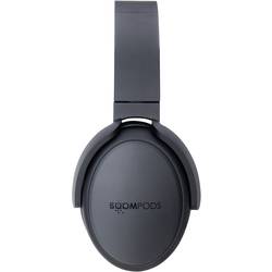 Boompods Headpods ANC sluchátka Over Ear Bluetooth® černá Potlačení hluku regulace hlasitosti, složitelná