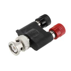 Telegärtner 100023664 měřicí adaptér, BNC zástrčka - zásuvka 4 mm, zásuvka 4 mm, černá, červená
