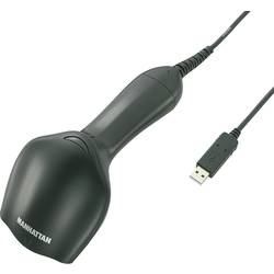 Manhattan 460835 USB-Kit skener čárových kódů kabelové 1D CCD černá ruční USB