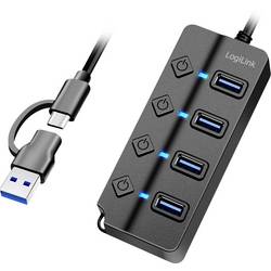 LogiLink UA0419 USB 3.0 hub černá