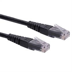 Roline 21.15.1545 RJ45 síťové kabely, propojovací kabely CAT 6 U/UTP 2.00 m černá nestíněný 1 ks