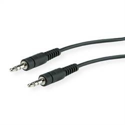 Roline 11.09.4505 jack audio kabel [1x jack zástrčka 3,5 mm - 1x jack zástrčka 3,5 mm] 5.00 m černá stíněný