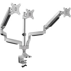 LogiLink BP0052 3násobný držák na stůl pro monitor 33,0 cm (13) - 81,3 cm (32) stříbrná naklápěcí, nakláněcí