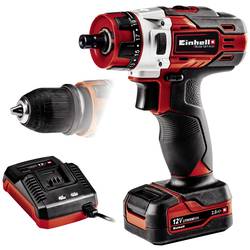 Einhell TE-CD 18/40 Li-Solo TE-CD 12/1 X-Li (1x2,0Ah) aku vrtací šroubovák, 12 V, 2000 mAh Li-Ion akumulátor, kufřík, 4513592
