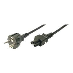 LogiLink napájecí kabel [1x zástrčka s ochranným kontaktem - 1x IEC C5 zástrčka] 1.80 m černá