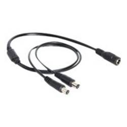 Delock napájecí kabel 0.5 m černá