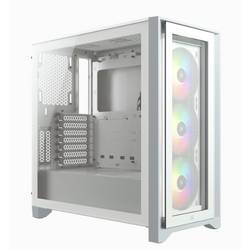 Corsair iCUE 4000X RGB midi tower PC skříň bílá