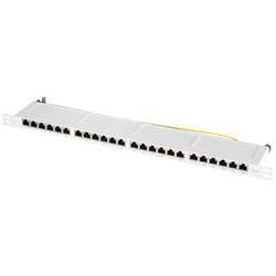 LogiLink NP0062 24 portů patch panel 483 mm (19) CAT 6A 0.5 U šedá