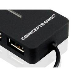 Conceptronic C4PUSB2 USB Hub 4 porty USB-A USB 2.0 480 MBit/s C4PUSB2