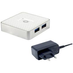 Conceptronic HUBBIES03W USB Hub 4 porty USB-A USB 3.1 Gen1 5 GBit/s bílá HUBBIES03W