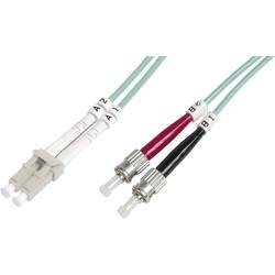 Digitus DK-2522-03/3 optické vlákno optické vlákno kabel 3.00 m tyrkysová [1x zástrčka SC - 1x zástrčka SC] 50/125 µ Multimode OM3
