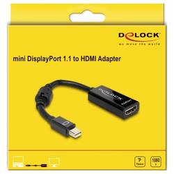 Delock 65099 Mini-DisplayPort / HDMI adaptér [1x mini DisplayPort zástrčka - 1x HDMI zásuvka] černá 12 cm