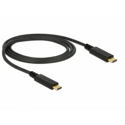 Delock Kabel USB-C USB-C ® zástrčka, USB-C ® zástrčka 1.00 m černá 83661