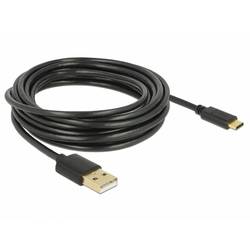 Delock USB kabel USB 2.0 USB-A zástrčka, USB-C ® zástrčka 4.00 m černá 83669