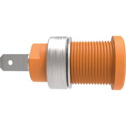 Schützinger DI SEB 6450 Ni / OR bezpečnostní vestavná zásuvka 4 mm Rovná oranžová 1 ks
