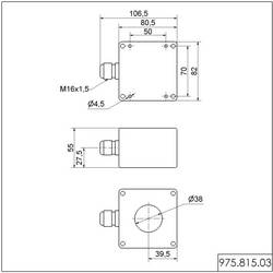 Werma Signaltechnik 975.815.03 Vhodné pro řadu (signální technika) vestavné signalizační světlo 814
