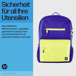 HP batoh na notebooky Campus, max. 39,6 cm (15,6) , modrá, žlutozelená