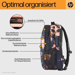 HP batoh na notebooky Campus XL, max. 40,9 cm (16,1) , Baltic Blue, světle oranžová