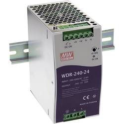 MW Mean Well WDR-240-24 síťový zdroj na DIN lištu, 24 V/DC, 10 A, 240 W, výstupy 1 x