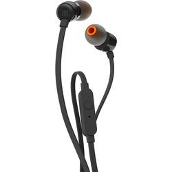 JBL T110 špuntová sluchátka (In Ear) kabelová černá headset