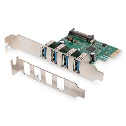 Digitus DS-30221-1 4 porty karta USB 3.0 USB 3.2 (Gen 1x1) PCIe